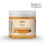 Kayee Ayurveda Sandalwood & Mulethi Face Pack for Men & Women | Herbal Facial Mask with Chandan & Licorice for Dull & Uneven-Looking Skin | Helps Remove Dirt, Excess Oil & Surface Impurities for Soft, Smooth & Radiant-Looking Skin
