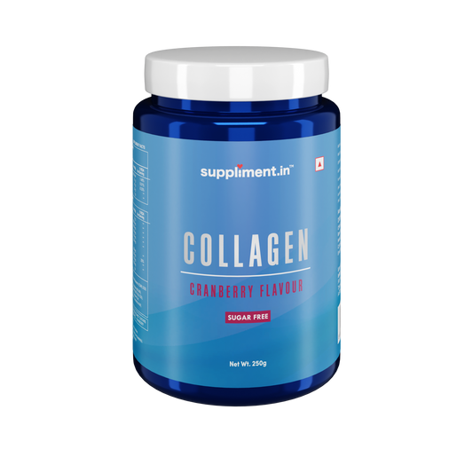 Suppliment.in Collagen Powder with Stevia (Cranberry Flavour) – 250g
