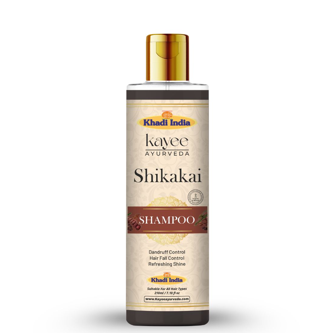 Kayee Ayurveda Shikakai Shampoo for Hair Growth & Hair Care | Herbal Ayurvedic Shampoo with Shikakai for Scalp Cleansing, Hair Nourishment, Strength, Smoothness, Softness & Natural-Looking Shine | 210 ml