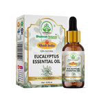 Bhudevam Naturals Khadi Eucalyptus Essential Oil for Steam Inhalation, Headache Relief & Muscle Pain - 15ML