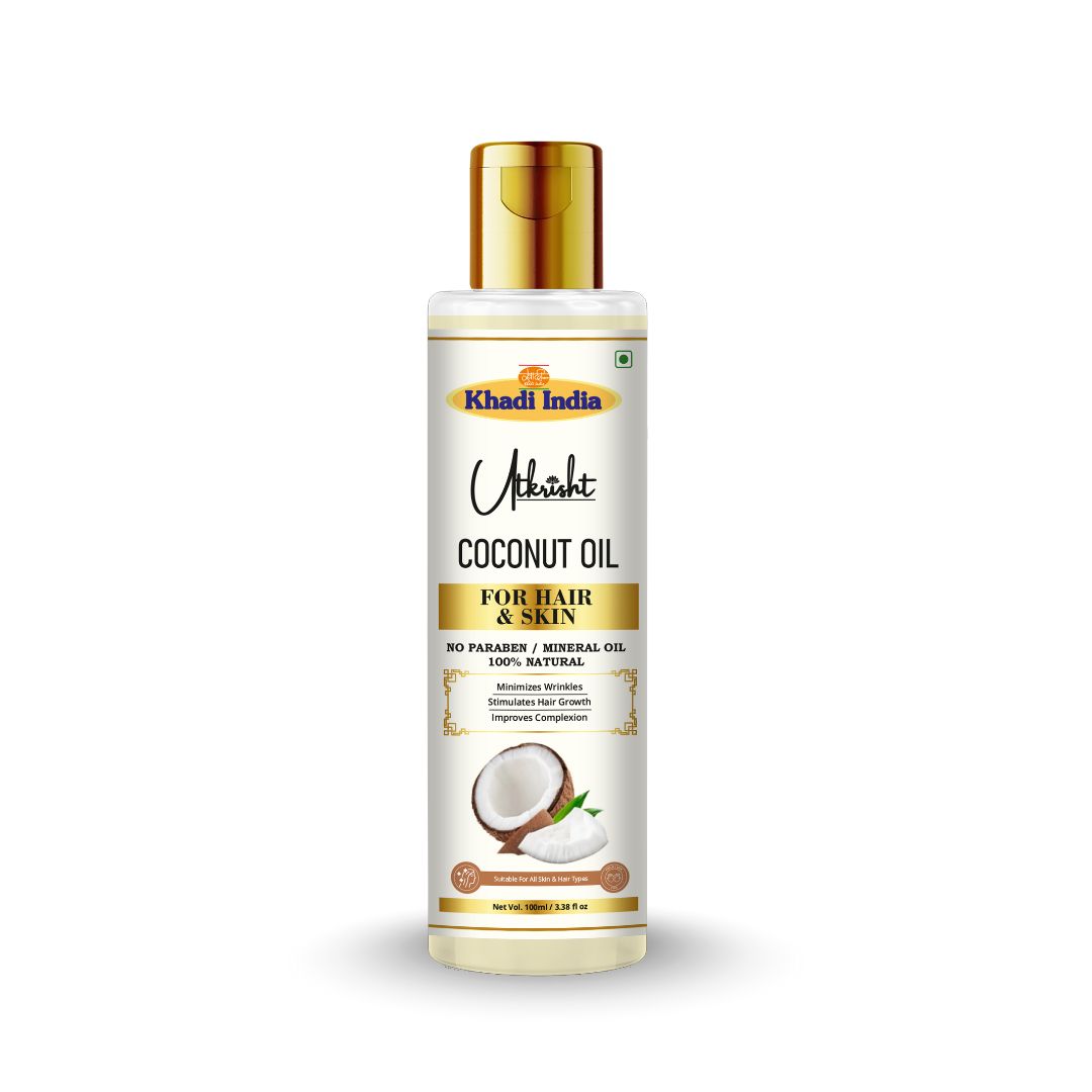 Utkrisht Khadi Coconut Oil for Hair & Skin (100ml)