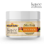 Kayee Ayurveda Mix Fruit Face Pack for Glowing Skin | Herbal Fruit Facial Mask for Normal, Dry, Oily & Combination Skin | Helps Cleanse Surface Impurities, Excess Oil & Buildup While Supporting a Fresh & Radiant-Looking Complexion