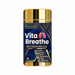 Vitaminnica Vita Breathe Lung Detox Capsules - Respiratory Support & Lung Detox Cleanse, 60 Veg Count