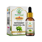 Bhudevam Naturals Khadi Peppermint Essential Oil for Hair Growth, Head Massage, Aromatherapy, Diffuser, Skin Care & Stress Relief- 15ml