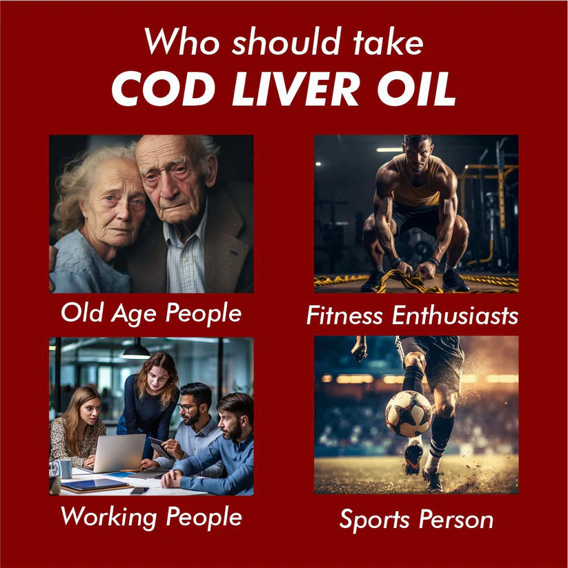 Vitaminnica Cod Liver Oil Softgels - Omega-3 EPA/DHA with Vitamins A & D3, 60 Count