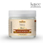 Kayee Ayurveda Rice Face Scrub for Men & Women | Herbal Facial Exfoliating Scrub for Deep Cleansing, Dead Skin Removal & Skin Smoothing | Helps Remove Excess Oil & Impurities | Suitable for Regular Skincare Routine