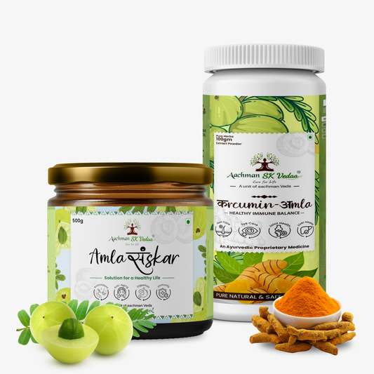 Aachman Veda Amla Sanskar & Curcumin Extract Combo - 500gm, 100gm