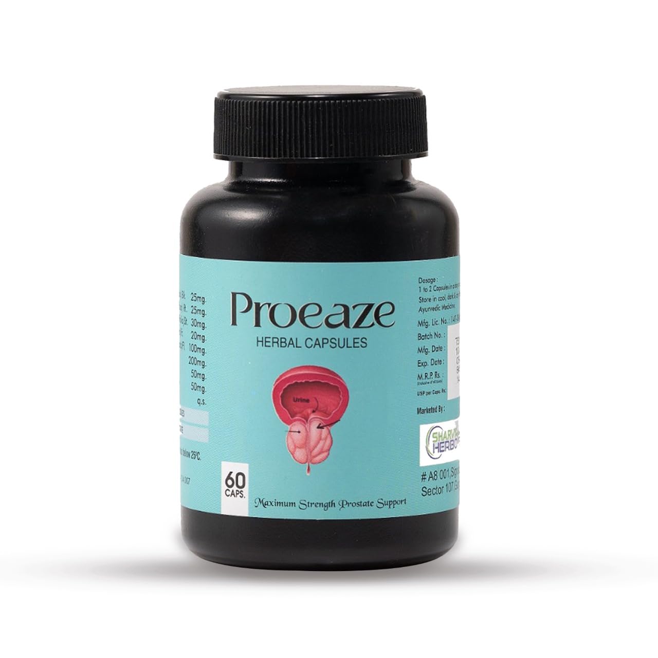 Sharvy Herbotec Proease Capsules - 60 Caps