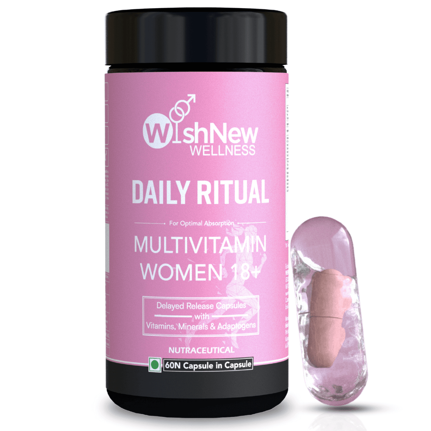Wishnew Wellness Daily Ritual Multivitamin Women 18+ Capsule - 60 Veg Capsules