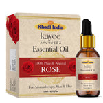 Kayee Ayurveda Rose Essential Oil, Rose Aroma Oil for Diffuser, Aromatherapy, Massage, Meditation, Yoga & Spa, Pleasant Floral Fragrance for Home, Personal Care & Relaxation | 15 ml