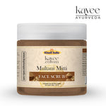 Kayee Ayurveda Multani Mitti Face Scrub for Deep Cleansing & Exfoliation | Herbal Fuller’s Earth Facial Scrub for Removing Dead Skin Cells, Excess Oil & Impurities | Helps Leave Skin Smooth, Soft, Fresh & Naturally Radiant