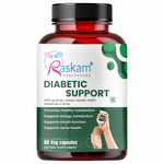 Raskam Diabetic Capsule Support Advanced Blood Sugar Support | FSSAI approved Diabetes Care Formula with modern scientific validation Berberine, Cinnamon, Fenugreek, Green Tea to Maintain Healthy Blood Sugar Levels - 60 Veg Capsule