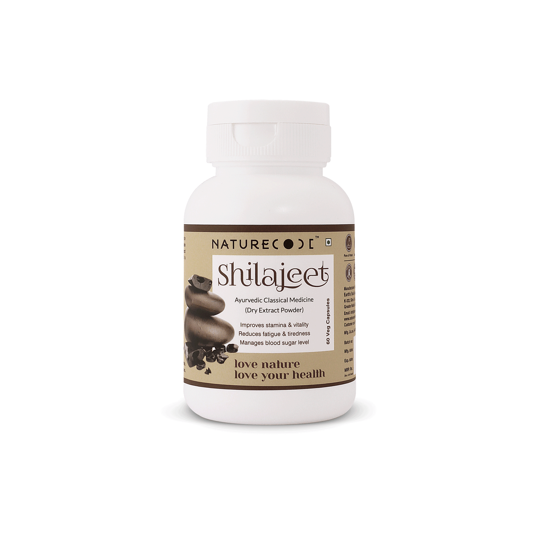 Nature Code Shilajeet Veg Capsule - 60 Capsules