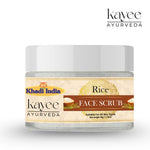 Kayee Ayurveda Rice Face Scrub for Men & Women | Herbal Facial Exfoliating Scrub for Deep Cleansing, Dead Skin Removal & Skin Smoothing | Helps Remove Excess Oil & Impurities | Suitable for Regular Skincare Routine