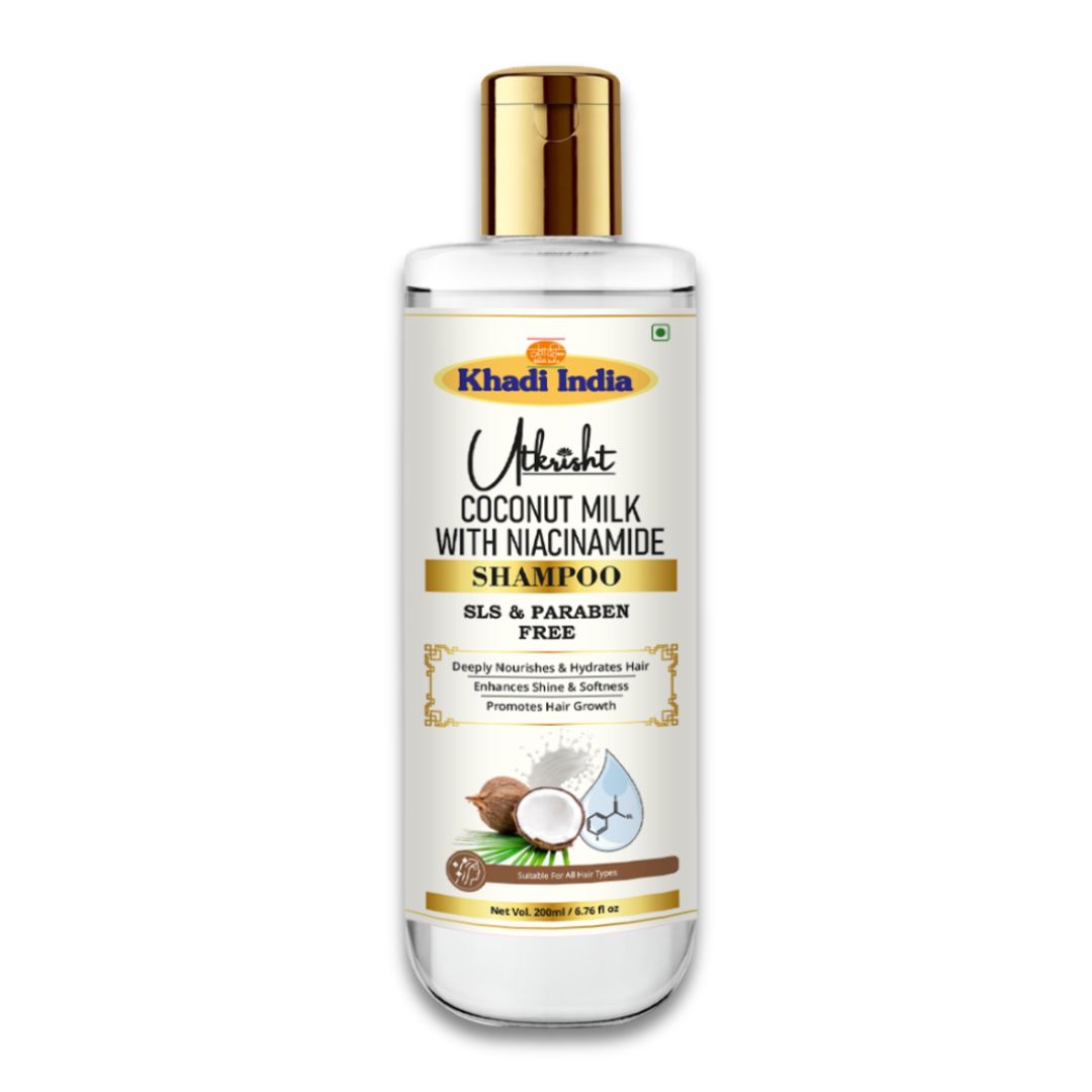 Utkrisht Khadi Coconut Milk & Niacinamide Shampoo (200ml)