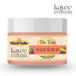 Kayee Ayurveda De-Tan Face Scrub for Men & Women | Herbal Facial Scrub for Tan Removal, Dead Skin & Dullness | Exfoliating Face Scrub for Smooth, Soft & Radiant Looking Skin