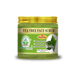 Bhudevam Naturals Khadi Tea Tree Face Scrub – Deep Cleansing Exfoliator for Acne, Pimples & Oil Control for Clear Skin- 150GM