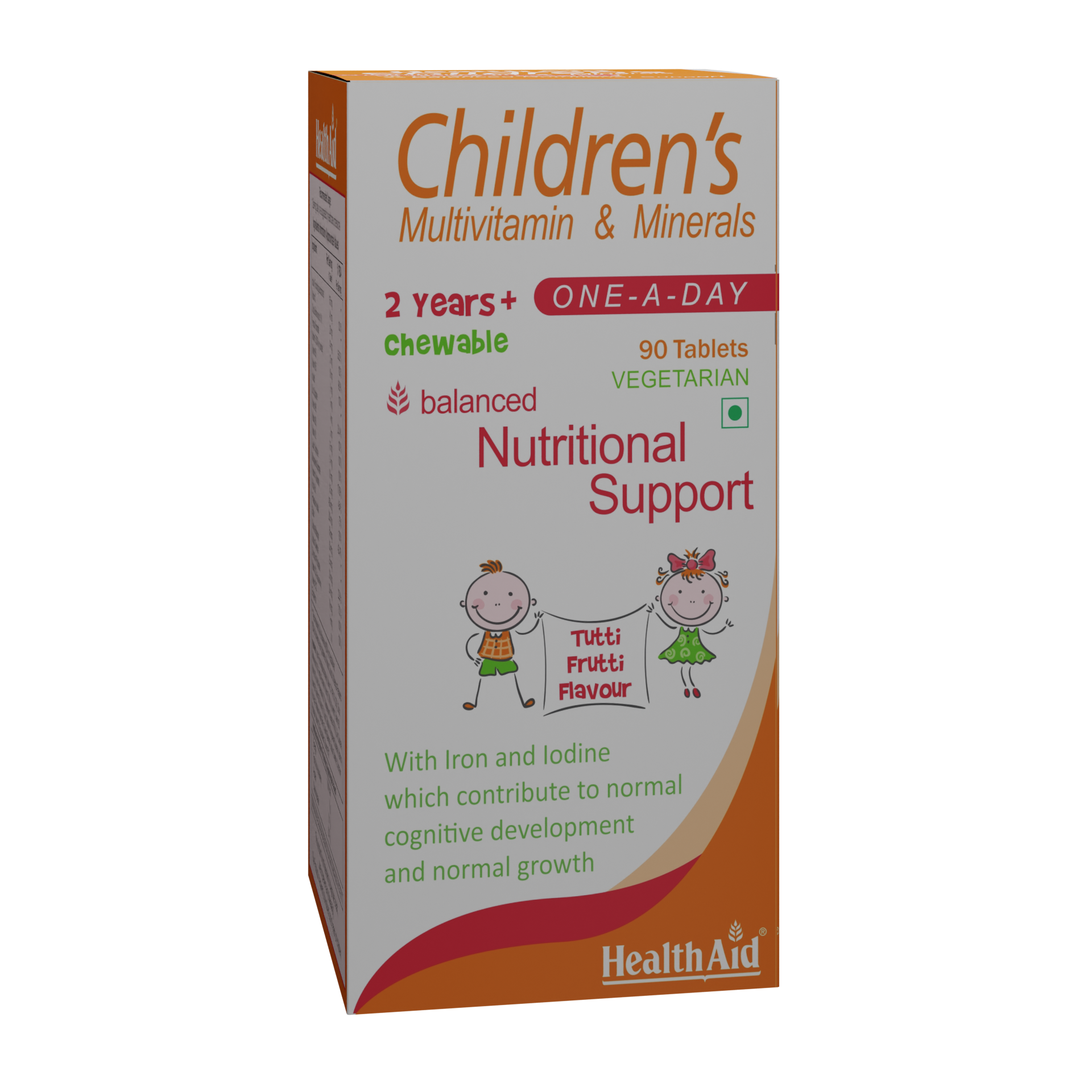 HealthAid Children's Multivitamins & Minerals Chewable Tablet - 90 Chewable Tablet
