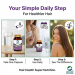 Organic Wellness Healthy Hair Capsules -  90 Vegetarian Capsules