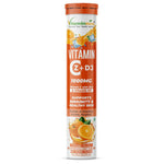 Vitaminnica Vitamin C + Zinc + D3 Effervescent Tablets - Orange Immune Support, 20 Count