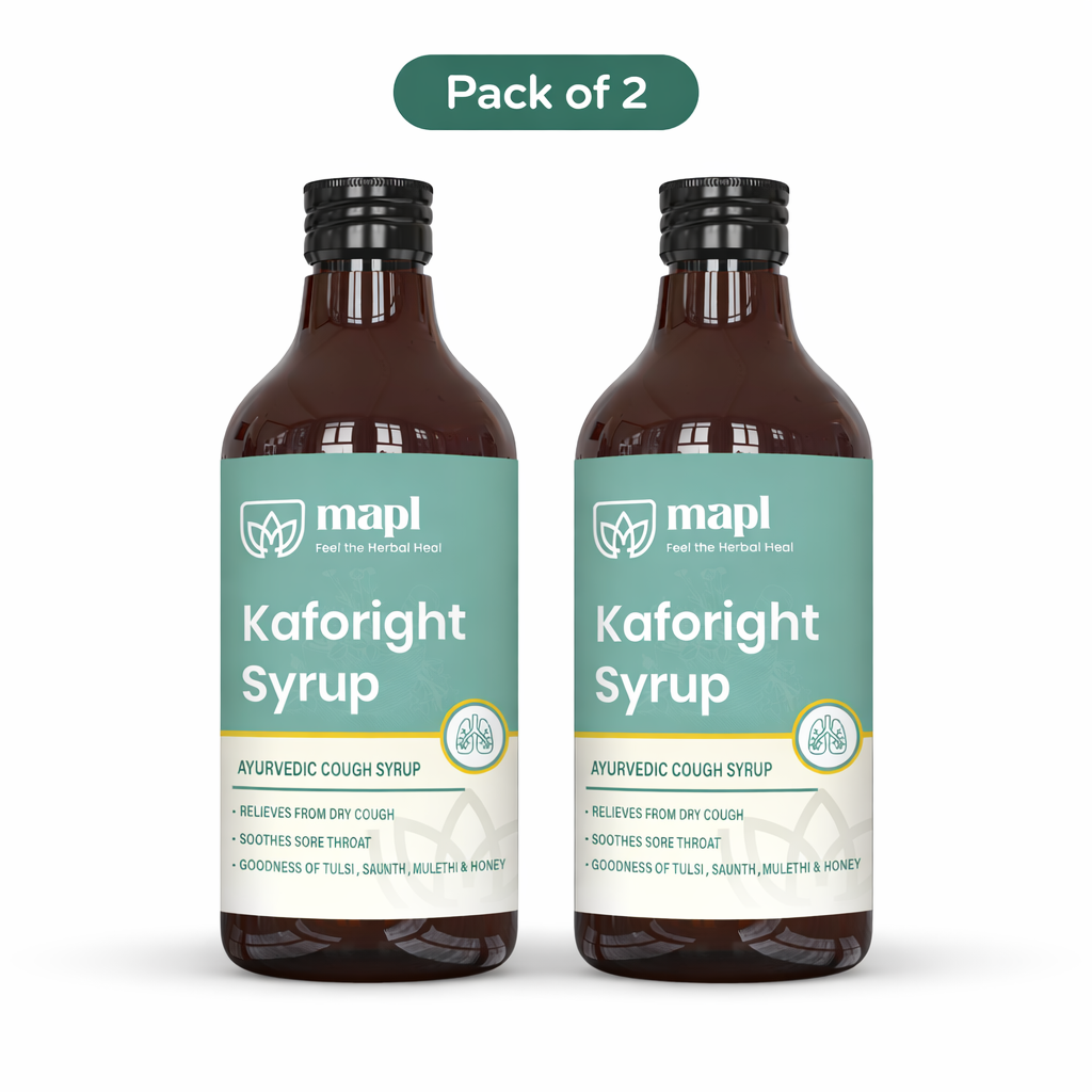 MAPL Kaforight Syrup 200ml Pack of 2 | Ayurvedic Cough & Cold Relief | Respiratory Wellness & Immunity Support