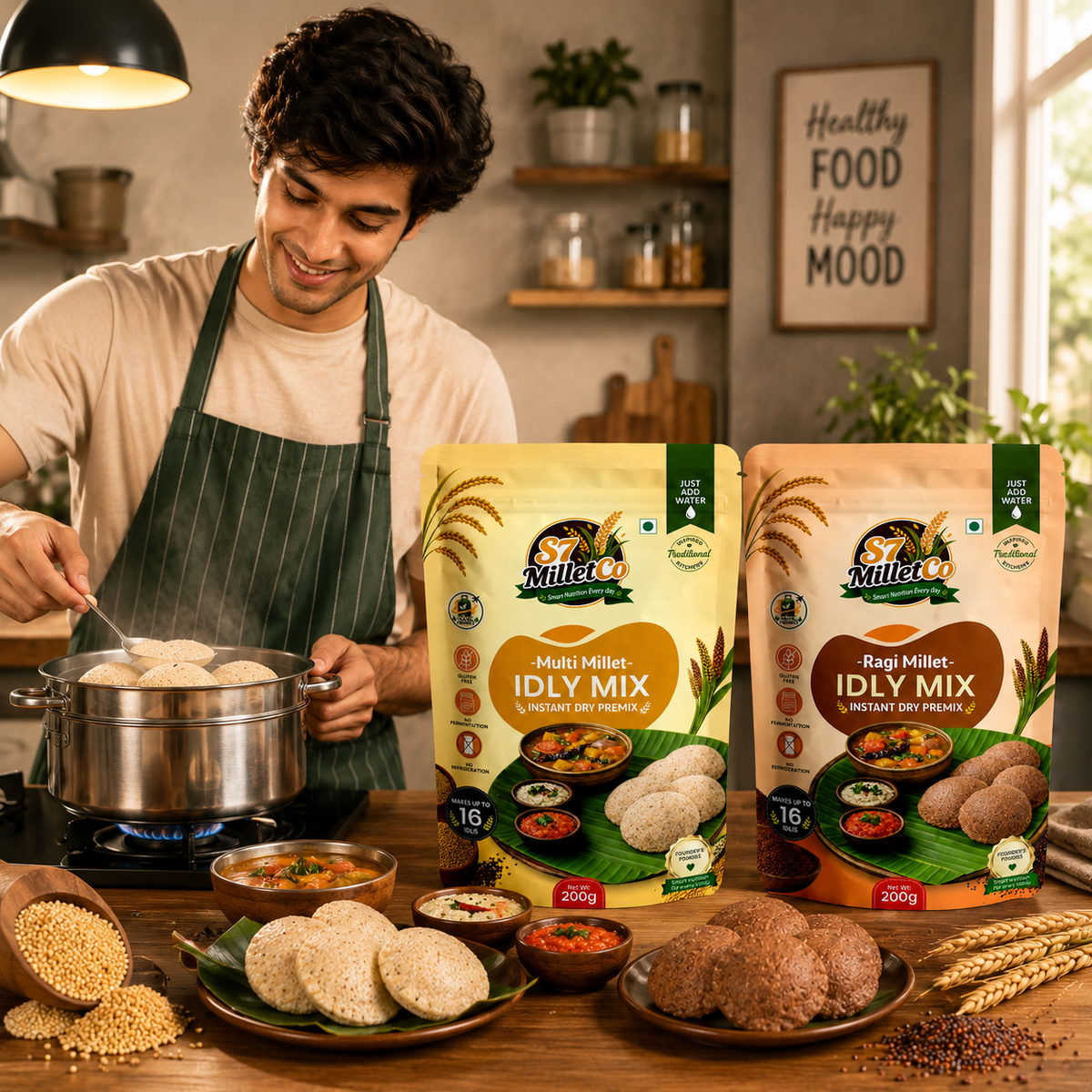 S7 Millet Idly Duo | Just Add Water | 400g
