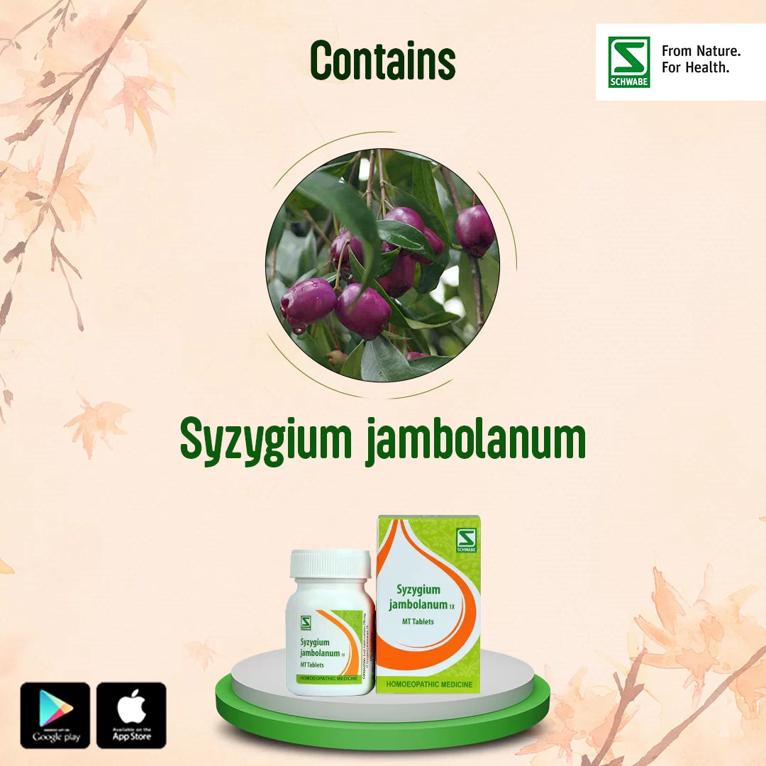 Dr Willmar Schwabe India Syzygium Jambolanum Trituration Tablet 1X - 20gm