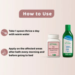Arogyam Skin Allergy Combo – Ayurvedic Support for Skin Rashes, Itching & Skin Allergy Symptoms – 60 Tablets + 100ml Oil