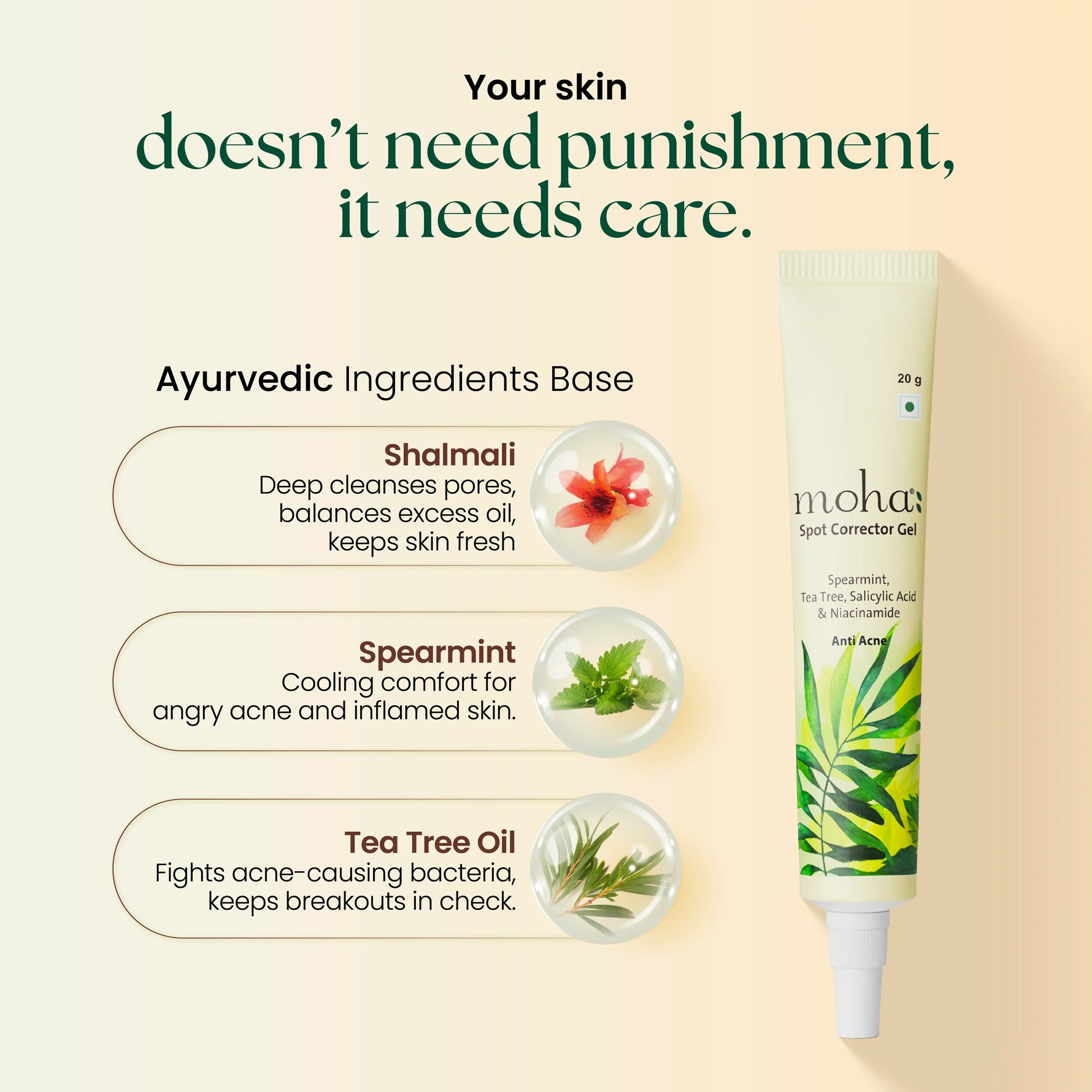 Moha: Spot Corrector Gel for Active Acne (20g) - Pimple Clearing & Active Acne Spot Treatment