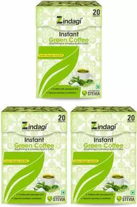 Zindagi Instant Green Coffee Powder (20 Sachet)
