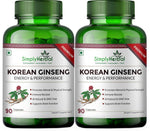Simply Herbal Korean Ginseng Vegetarian Capsules