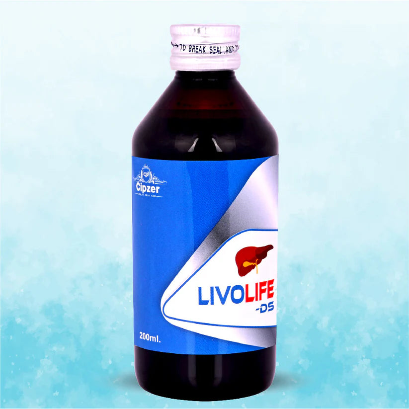 Cipzer Livo Life-DS  200 ML | Herbal Liver Tonic for Jaundice, Fatty Liver, Digestion & Detox Support