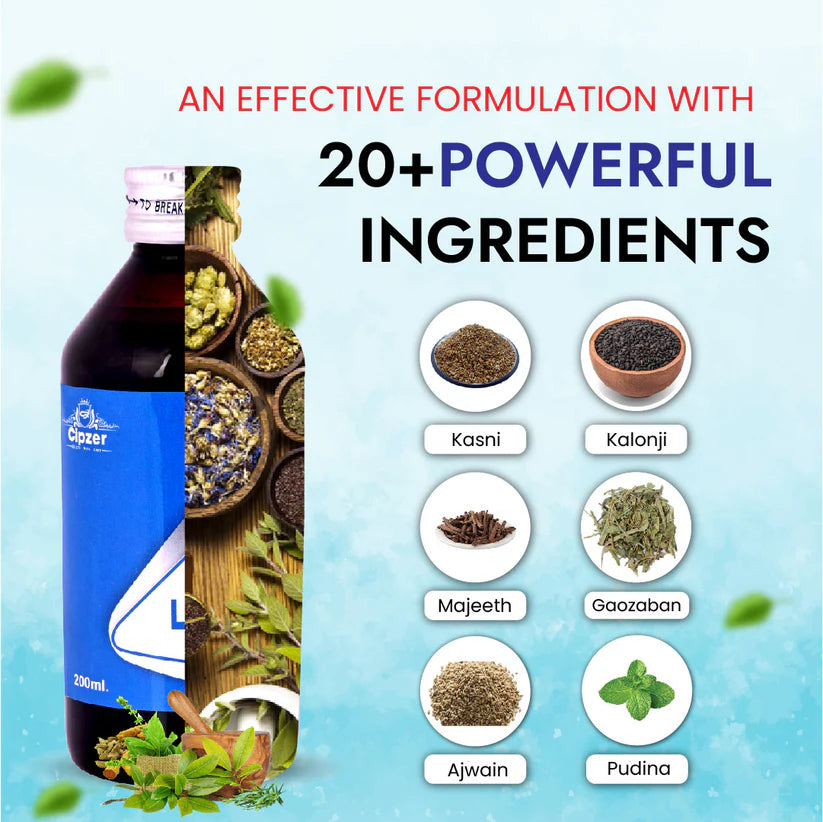 Cipzer Livo Life-DS  200 ML | Herbal Liver Tonic for Jaundice, Fatty Liver, Digestion & Detox Support