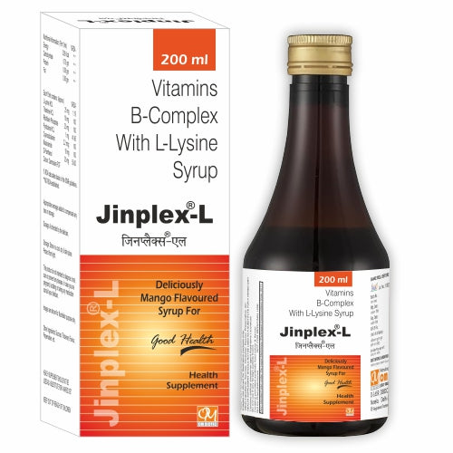 JINPLEX-L L-Lysine 25mg, Thiamine 2.5mg, Riboflavine 2.5mg, Pyridoxine 1mg, Cyanocobalamin 5mcg, Niacinamide 25mg, D-Panthenol 2.5mg (B-Complex with L-Lysine)