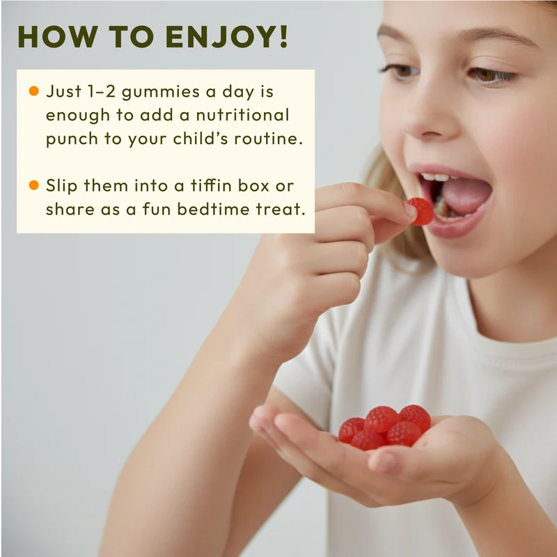 WellWith Sea Buckthorn Gummies With Natural Sugar (FOS) (30 Gummies)