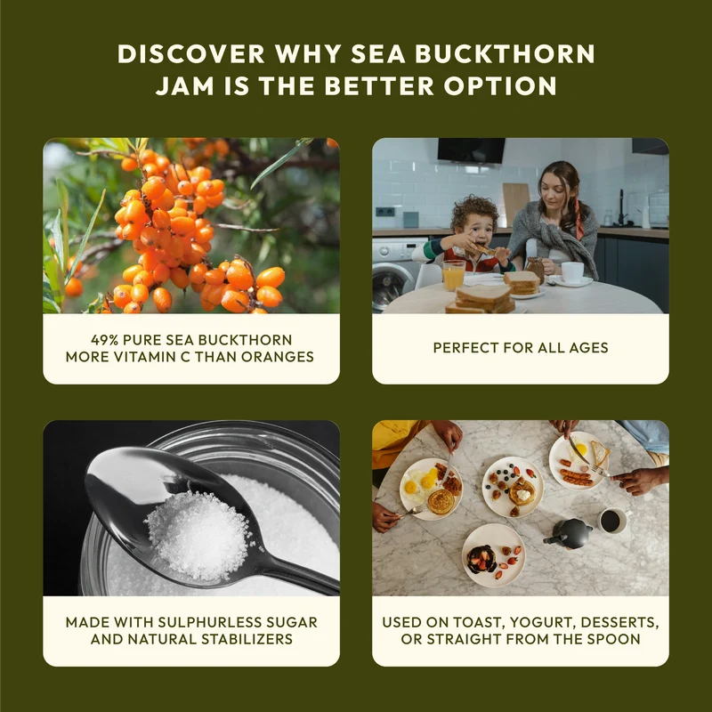 WellWith Sea Buckthorn Berry Jam (250g)
