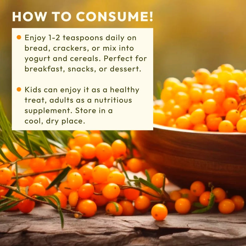 WellWith Sea Buckthorn Berry Jam (250g)