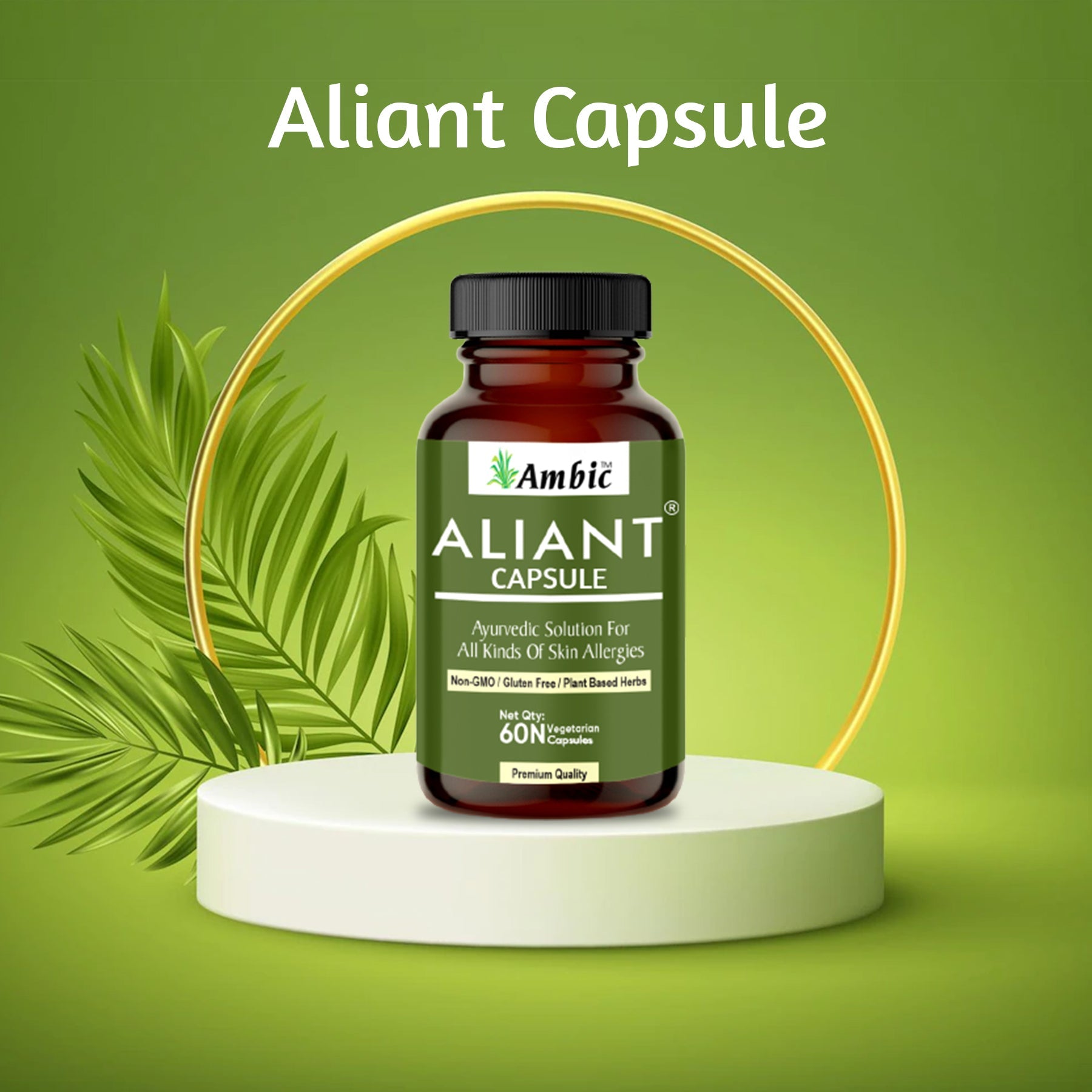 AMBIC ALIANT Anti Allergy Capsules for Acne Itching & Other Skin Allergies