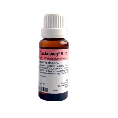 Dr. Reckeweg R11 Rheumatism Drop | For Pain Relief | Effective for Sprains and Strains| Bone, Joint & Muscle Care- 22ml