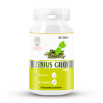 Zenius Giloy Tablets - Herbal Immune Booster for Detoxification, Fever Relief, and Overall Health - 60 Tablets