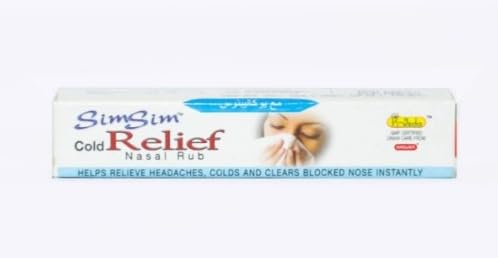 Khojati Sim Sim Cold Relief (Nasal Rub) | Ayurvedic Herbal Balm for Congestion, Sinus Pressure & Breathing Ease | 10 g