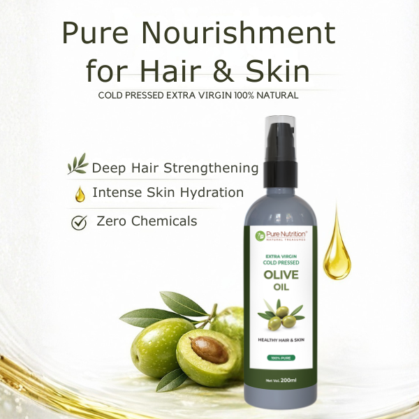 Extra Virgin Cold Pressed Olive Oil 200ml | Pure & Premium Quality