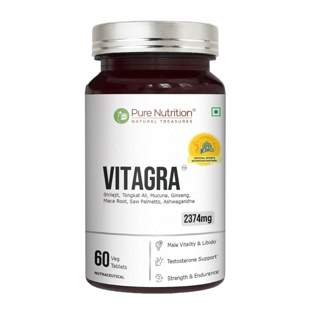 CSK Limited Edition Pure nutrition Vitagra 60 Capsules (Testosterone Support Supplement)