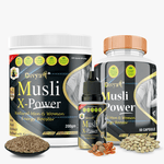 Divya Shree Musli X-Power Cap, Oil, and Prash Kit for Women & Men