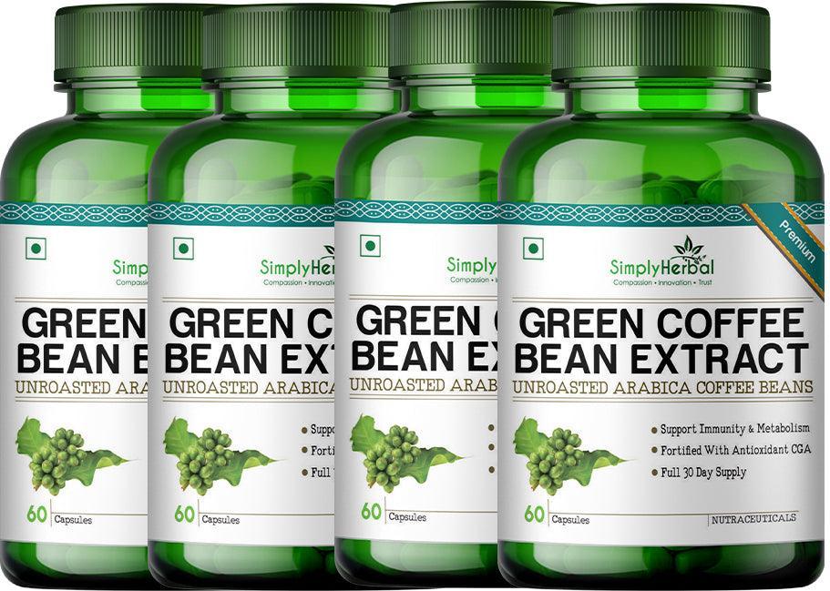 Simply Herbal Green Coffee Bean Extract 800mg Capsule - 60 Capsules