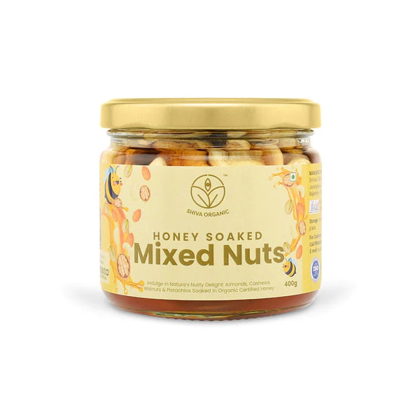 Shiva Organic’s Mixed Nuts Soaked in Organic Honey