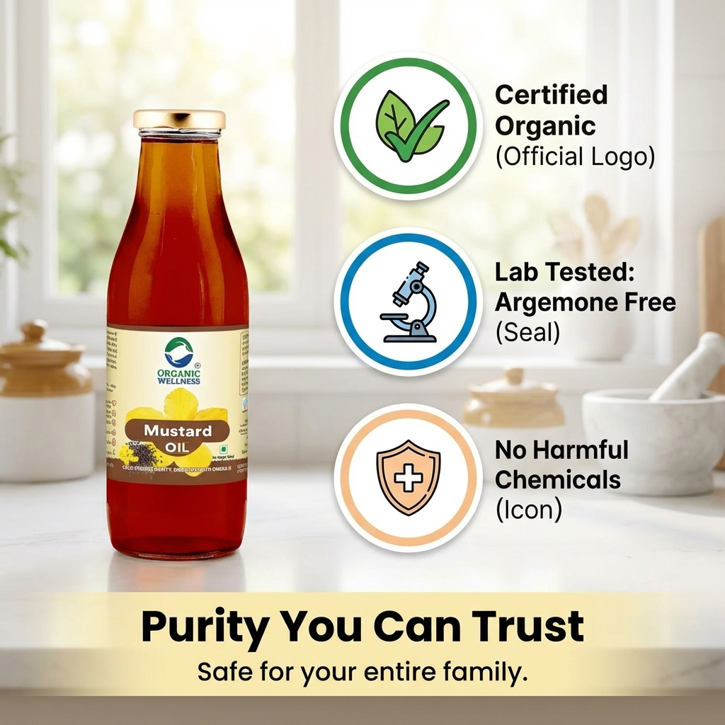 Organic Wellness Mustard Oil, 500 ml