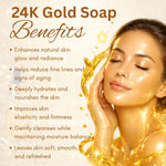 Kayee Ayurveda 24K Gold Soap for Men & Women | Premium Herbal Bathing Soap for Cleansing, Freshness & Radiant Looking Skin | Luxury Gold Bath Soap for Daily Body Care