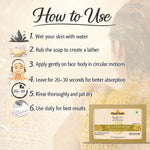 Kayee Ayurveda 24K Gold Soap for Men & Women | Premium Herbal Bathing Soap for Cleansing, Freshness & Radiant Looking Skin | Luxury Gold Bath Soap for Daily Body Care