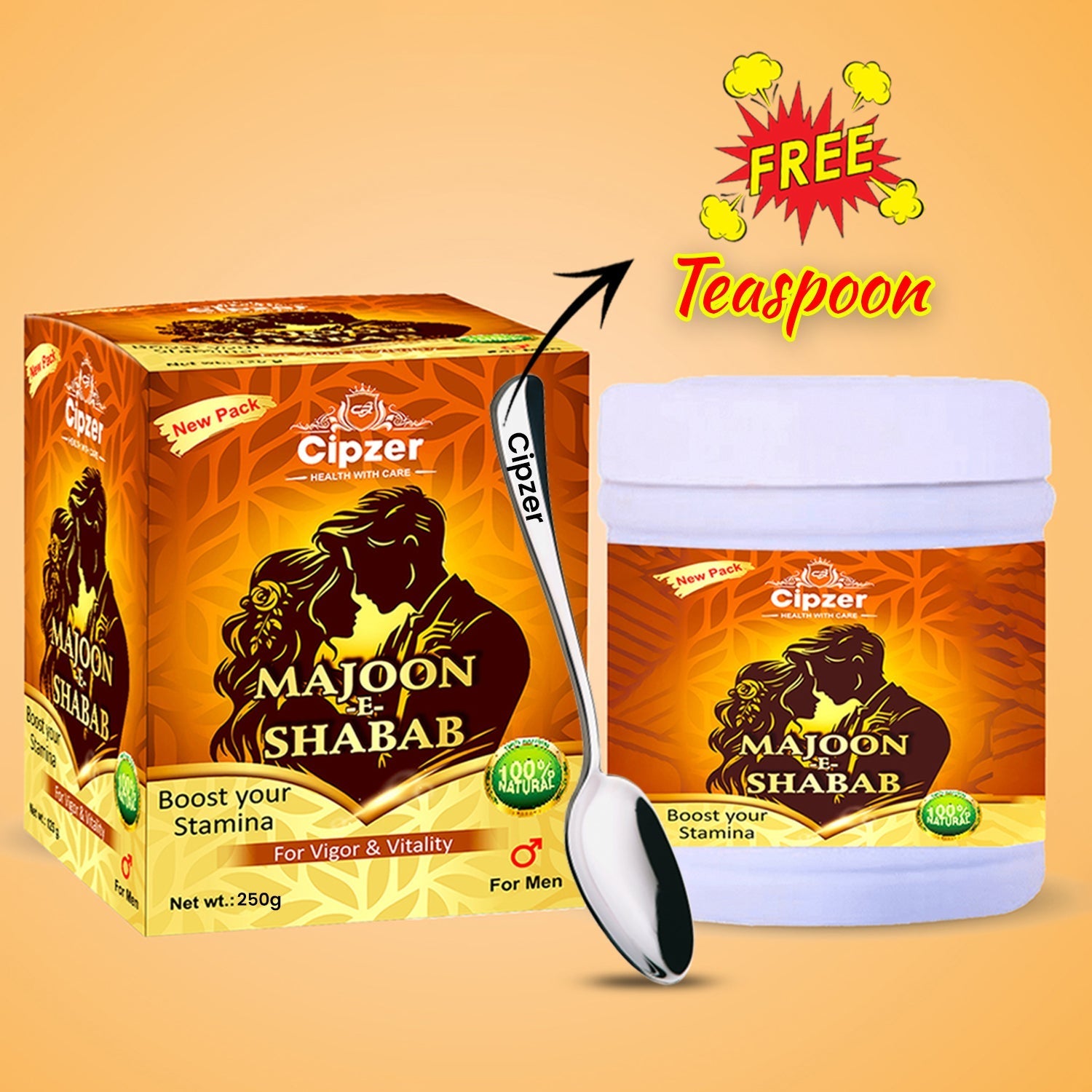 Cipzer Majoon-E-Shabab 250g | Herbal Formula for Sexual Stamina, Power, Sperm Quality & Tightness